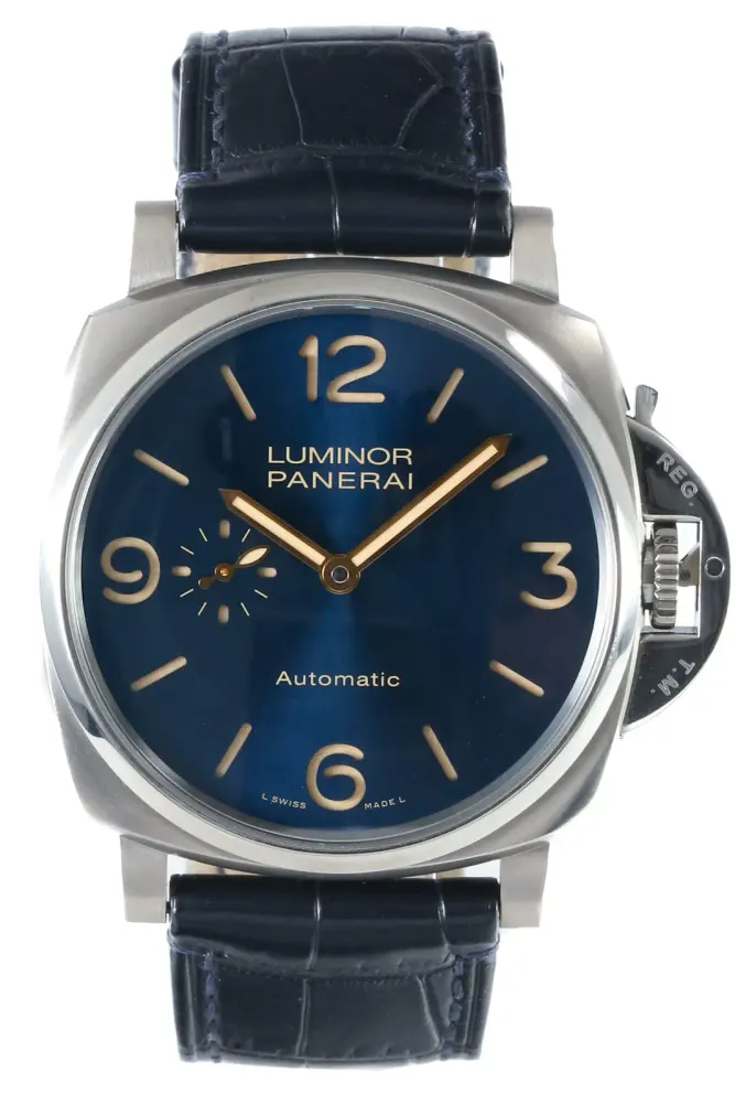Panerai Luminor Due PAM00729 — 2017 — Very good in Blue Quarter Arabic – Pre-owned watches