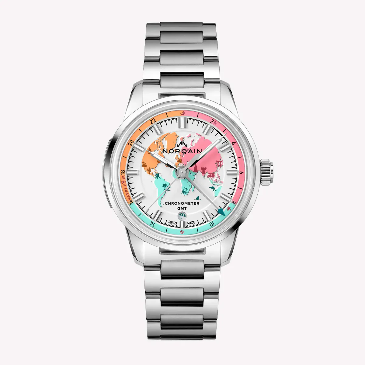 NORQAIN Freedom GMT Enjoy Life Holiday Limited Edition 40mm