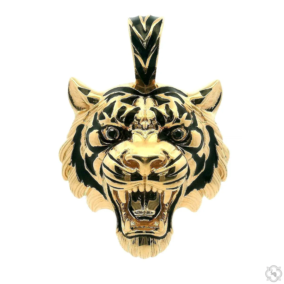 RINA - For Him CUSTOM Midnight Jungle Tiger Pendant 70685 in Rose Gold – Pendant