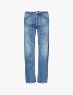 NEUW Lou Nowhere Straight-Leg Stretch-Denim Blend Jeans - 32/32 in Mid Vintage Indigo – Mens | Jeans | Straight Leg