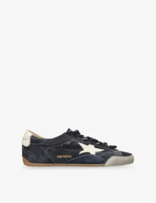 GOLDEN GOOSE True Star 51134 Suede Trainers - EUR 40 / 6 UK MEN in Navy – Mens | Trainers | Lace up trainers