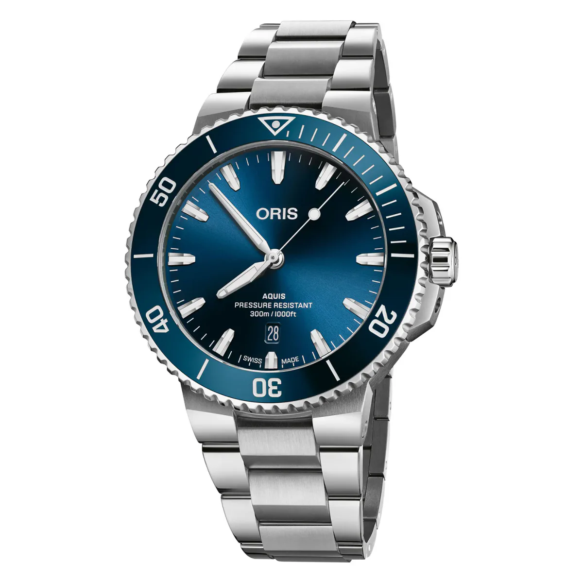 Oris Aquis Date 43.5mm Blue Dial Mens Watch