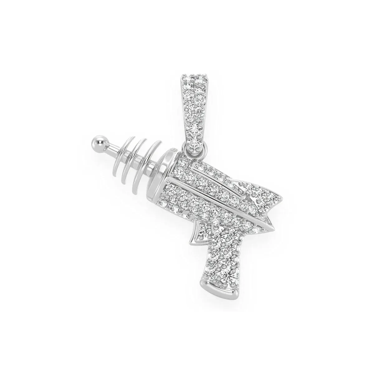 For Him Raygun Diamond Pendant in White Gold / Natural Diamond – Pendant