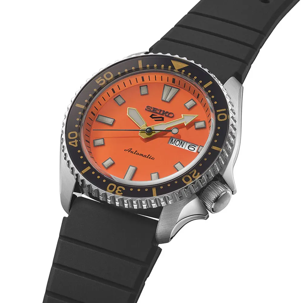 Seiko 5 Sports 5 Sports SKX Redux 'Diachi Orange' 42.5mm Mens Watch Orange in Orange, additional product view 3