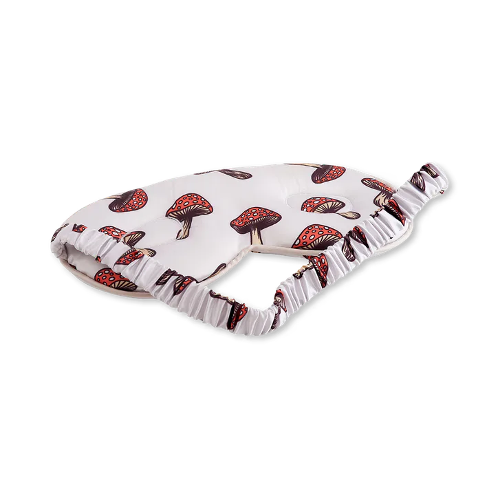 Smug Cloud Padded Satin Sleep Mask Toadstool, additional product view 2