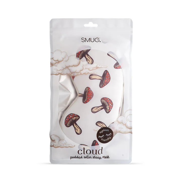Smug Cloud Padded Satin Sleep Mask Toadstool, additional product view 3