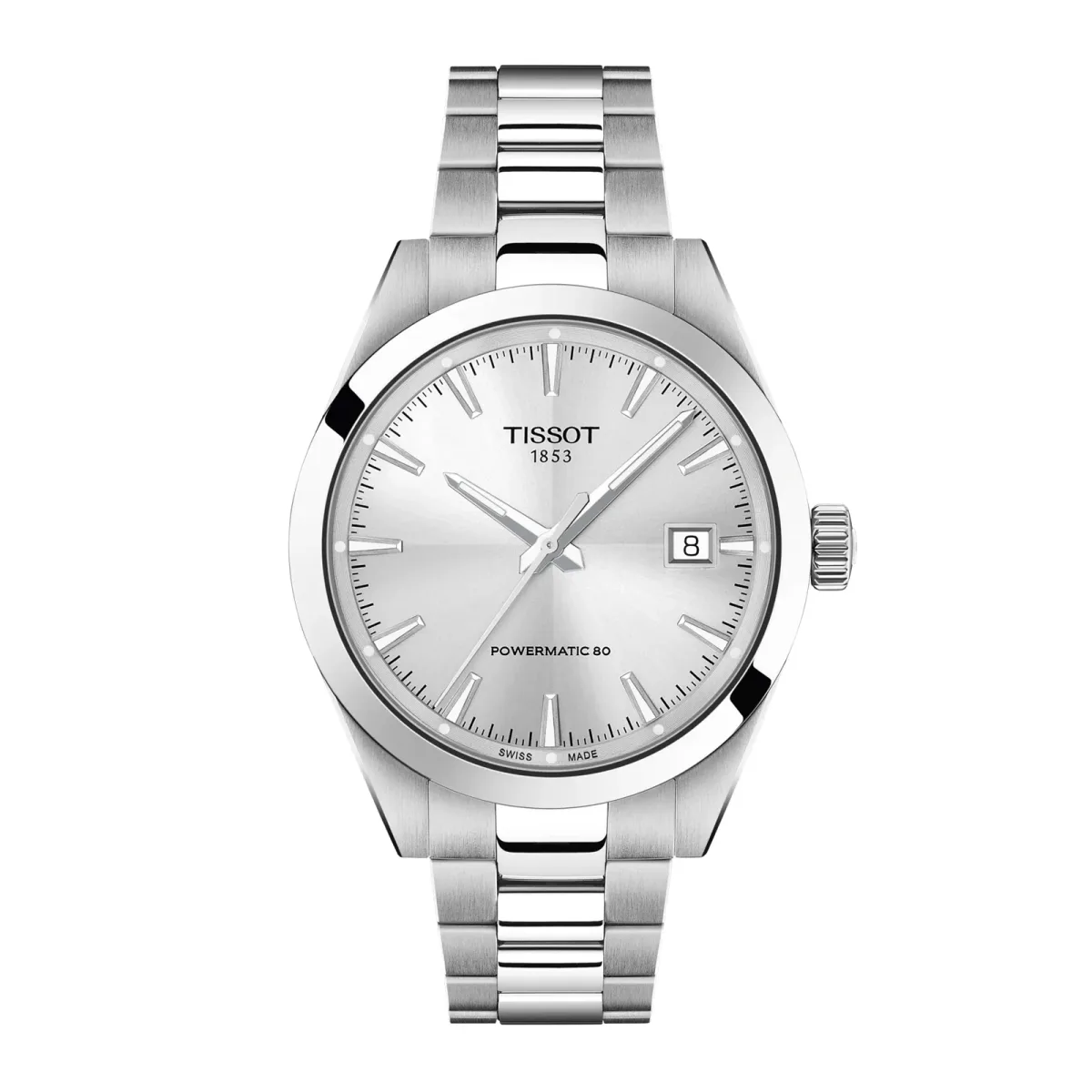 Tissot Gentleman Automatic 38mm Mens Watch Silver