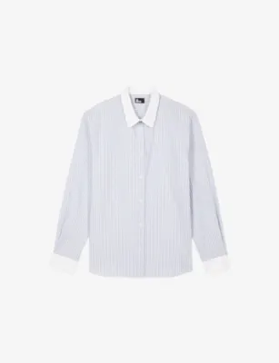 THE KOOPLES Striped Slim-Fit Cotton Shirt