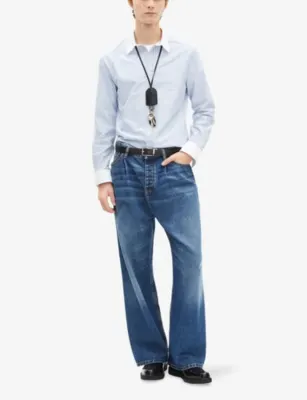 THE KOOPLES Striped Slim-Fit Cotton Shirt detail 2