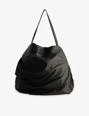 YOHJI YAMAMOTO Unevenness Leather Tote Bag