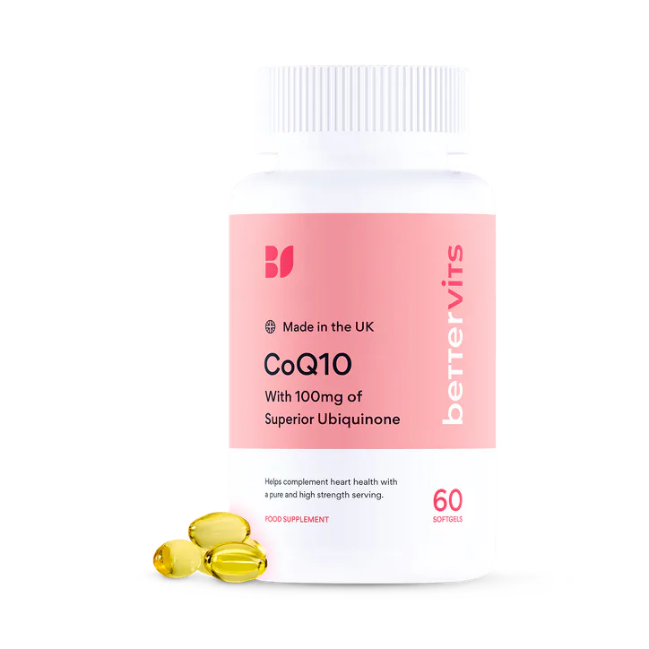 Bettervits COQ 10 with Superior Ubiquinone 60 Softgels