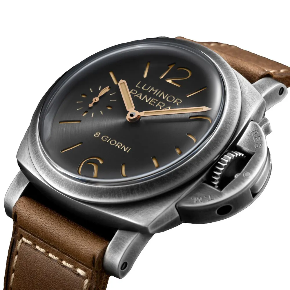 Panerai Luminor 8 Giorni 44mm Mens Watch Grey detail 3