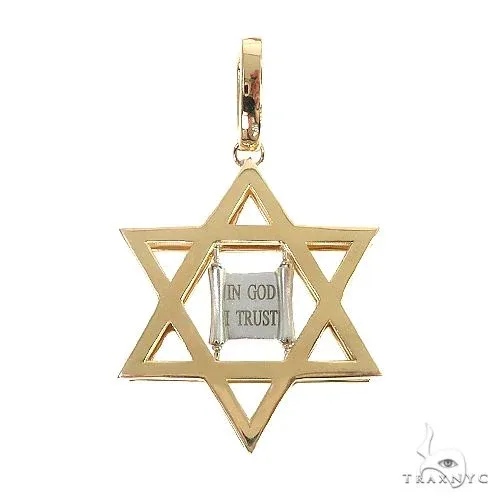 RINA - For Him FACTORY 14K Gold David Star Pendant 66621 in Rose Gold – Pendant