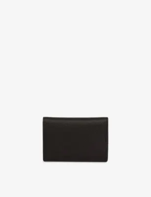 SMYTHSON Panama Branded Leather Card Case - NILE BLUE