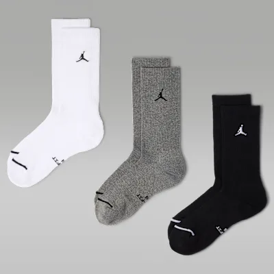 Jordan Everyday Crew Socks (3 Pairs) - Multi-Colour