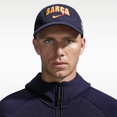 Nike F.C. Barcelona 2026/27 Club Cap Poly 6P Nike Club Cap Poly 6P - Blackened Blue/Mineral Yellow