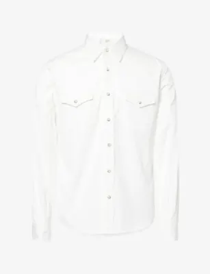 AUSTIN POST Daybreak Dobby Striped Cotton Shirt