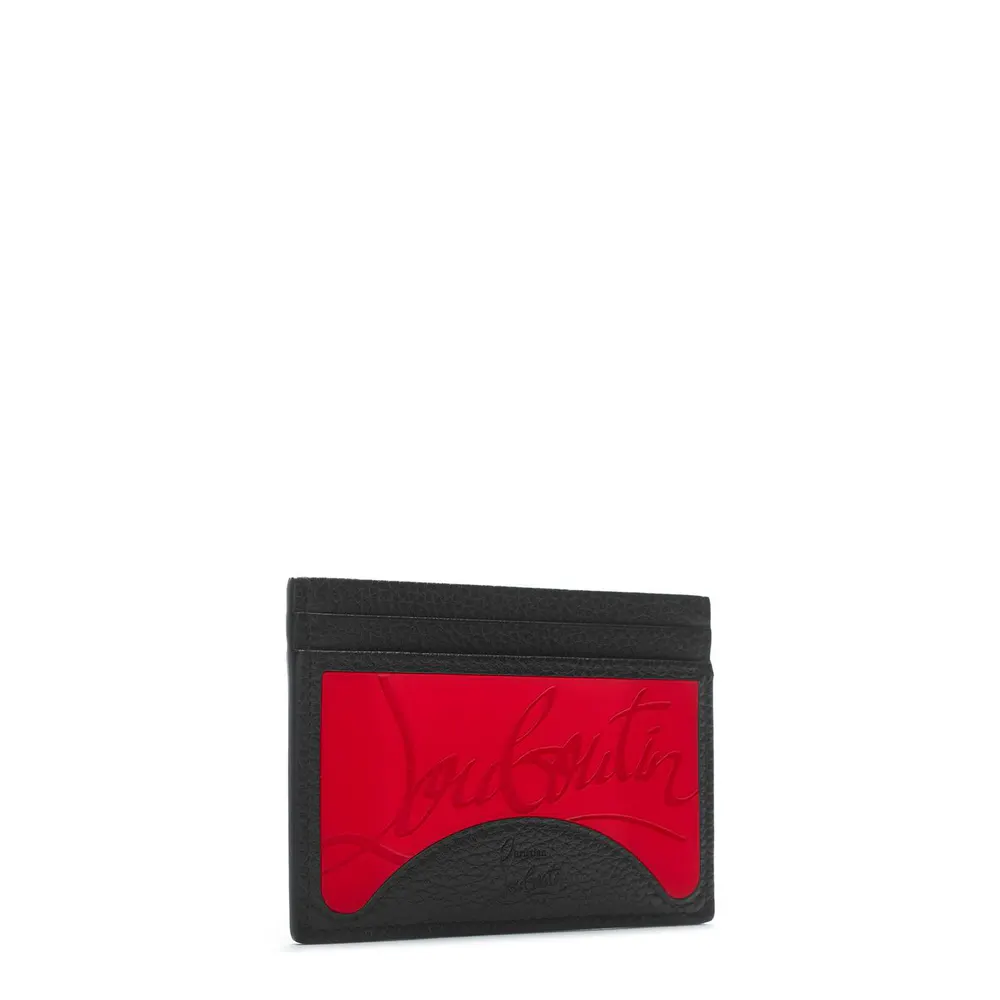 Christian Louboutin Men's Logo Leather Kios Card Holder detail 2