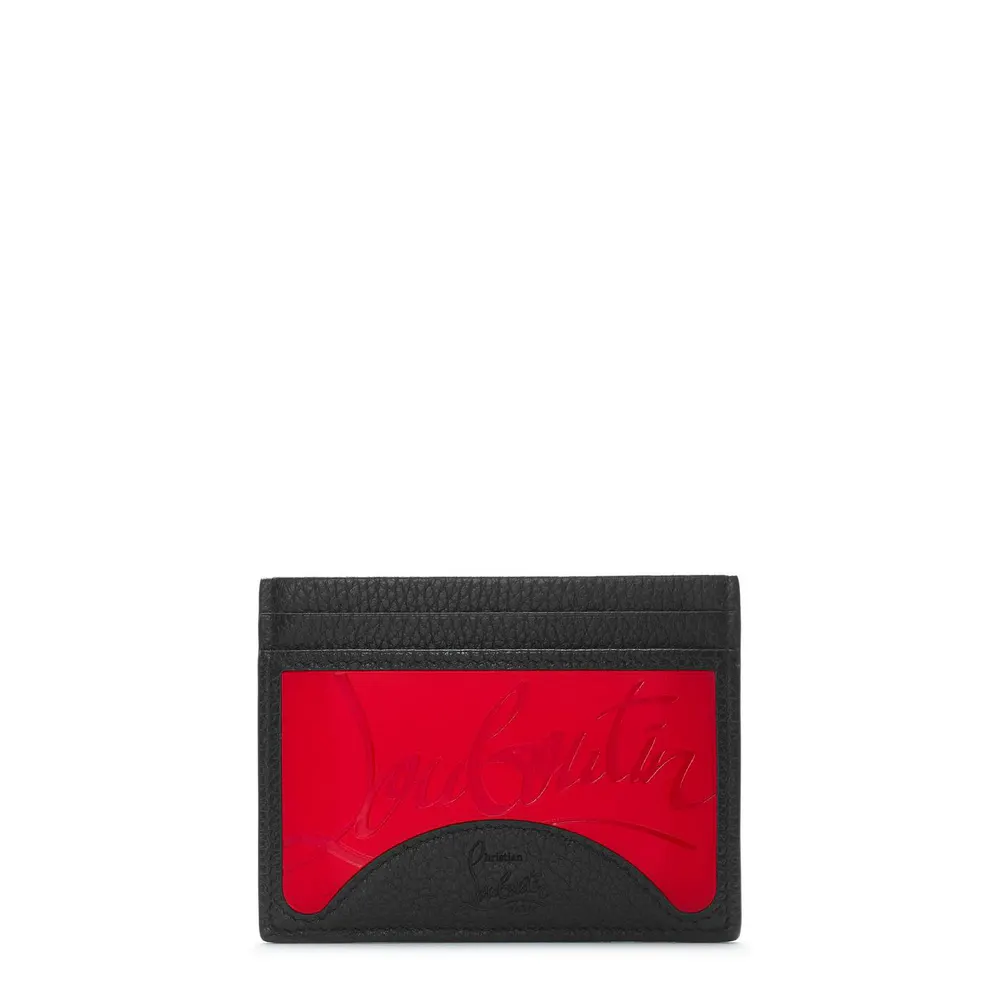 Christian Louboutin Men's Logo Leather Kios Card Holder