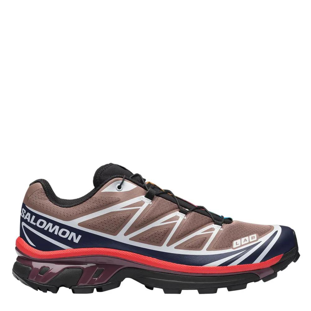 Salomon Mens XT-6 Shoes in Walnut/Maritime – Footwear