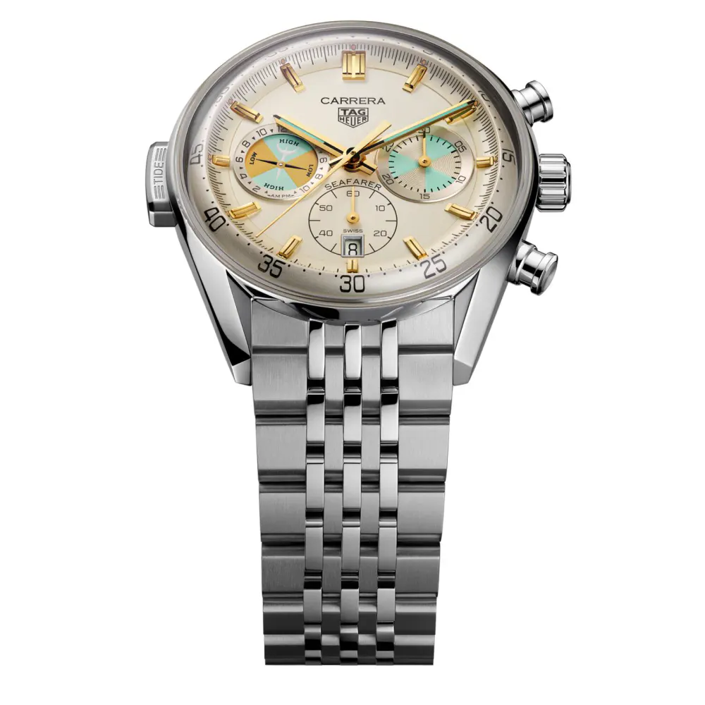 TAG Heuer Carrera Chronograph Seafarer 42mm Mens Watch Beige in Beige, additional product view 2