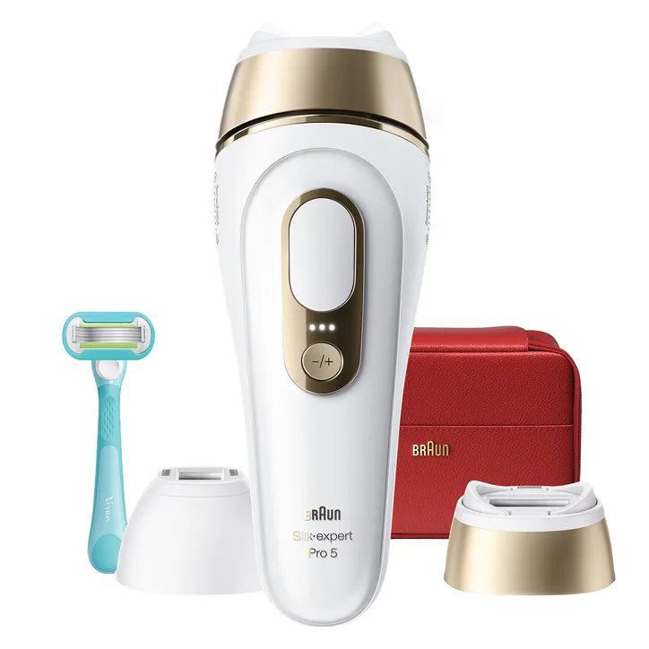 BRAUN IPL Silk·expert Pro 5, At Home Hair Removal, 2 Attachment Heads, PL5221 detail 2