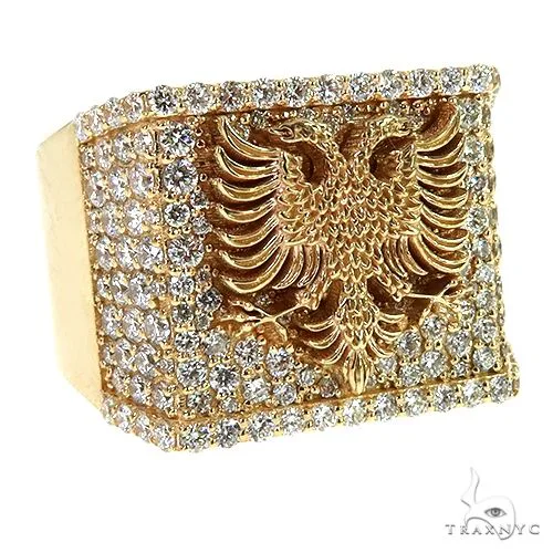 RINA - For Him CUSTOM Custom Made Albanian Diamond Ring 67803 in Rose Gold / 10 – Ring