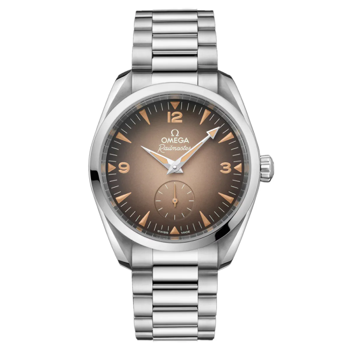 Omega Seamaster Railmaster 38mm Mens Watch Brown