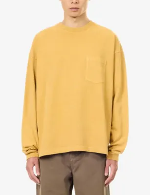 AGOLDE Lucan Patch-Pocket Cotton T-Shirt detail 3
