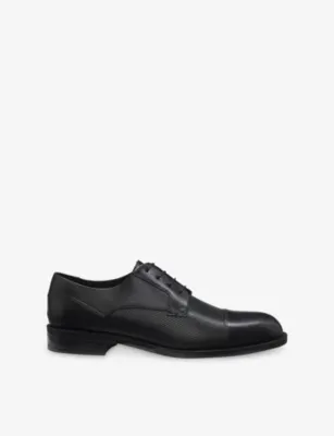 BOSS Lace-Up Leather Derby Shoes - BLACK - EUR 42.5 / 8.5 UK MEN detail 2