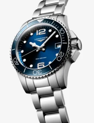 LONGINES L3.370.4.96.6 HydroConquest GMT 32mm Ceramic Bezel Stainless-Steel Quartz Watch in STAINLESS STEEL, additional product view 2