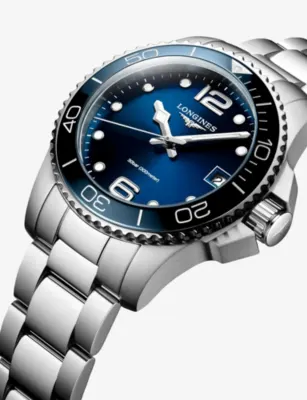 LONGINES L3.370.4.96.6 HydroConquest GMT 32mm Ceramic Bezel Stainless-Steel Quartz Watch in STAINLESS STEEL, additional product view 3