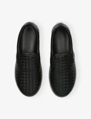 BOTTEGA VENETA Serena Leather Trainers - EUR 41 / 7 UK MEN in BLACK, additional product view 2