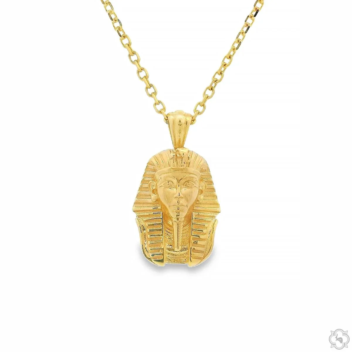 RINA - For Him CUSTOM 14K Gold Mini Pharaoh Pendant Set 70867 in Rose Gold / 18 Inches – Pendant Set