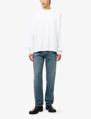 THE ROW Dolino Long-Sleeve Cotton T-Shirt detail 2