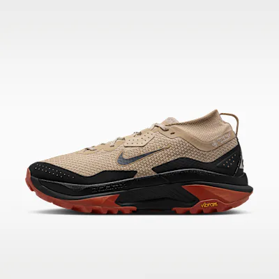Nike ACG Zegama Trail GORE-TEX Men's Waterproof Trail-Running Shoes - Linen/Light Crimson/Light Orewood Brown/Black