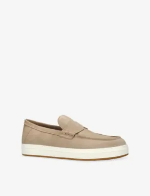 HOGAN H668 Mocassino Suede Loafers - EUR 46 / 12 UK MEN in Beige, additional product view 3