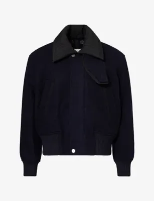 CRAIG GREEN Flight Relaxed-Fit Wool Jacket in NAVY – Mens | Coats & jackets | Field Jackets