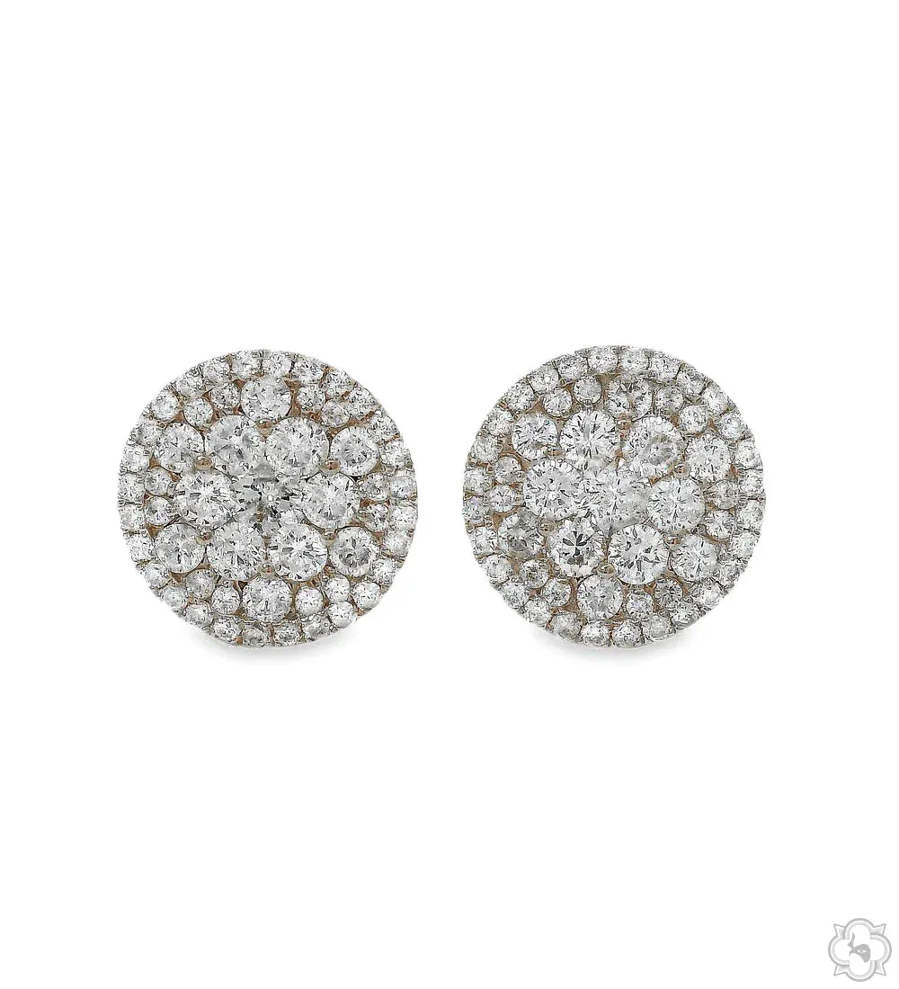 ANNA - CONSCIOUS DIAMONDS 14K Gold Diamond Stud Earrings 65752 in White Gold – Earrings