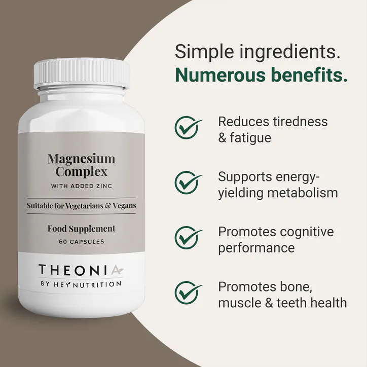 Theonia Magnesium Complex with Added Zinc 60 Capsules, additional product view 2