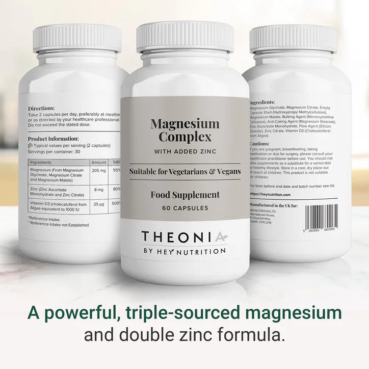 Theonia Magnesium Complex with Added Zinc 60 Capsules, additional product view 3