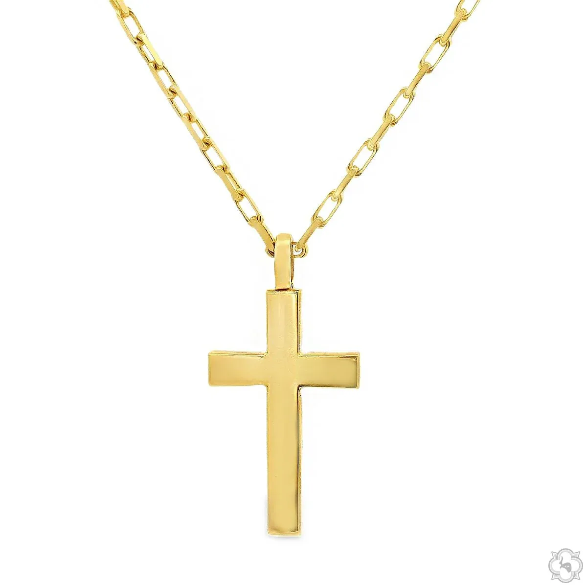 RINA - For Him CUSTOM 14k Gold Cross Pendant Set 70720 in Rose Gold / 18 Inches – Pendant Set