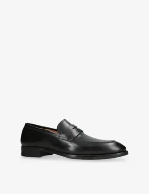 MAGNANNI Madison Leather Loafers - EUR 42.5 / 8.5 UK MEN in BLACK, additional product view 3