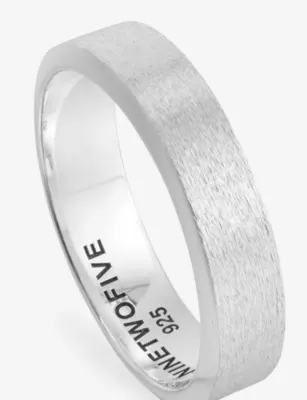 NINETWOFIVE Tamir Sterling-Silver Ring - M in SILVER, additional product view 3