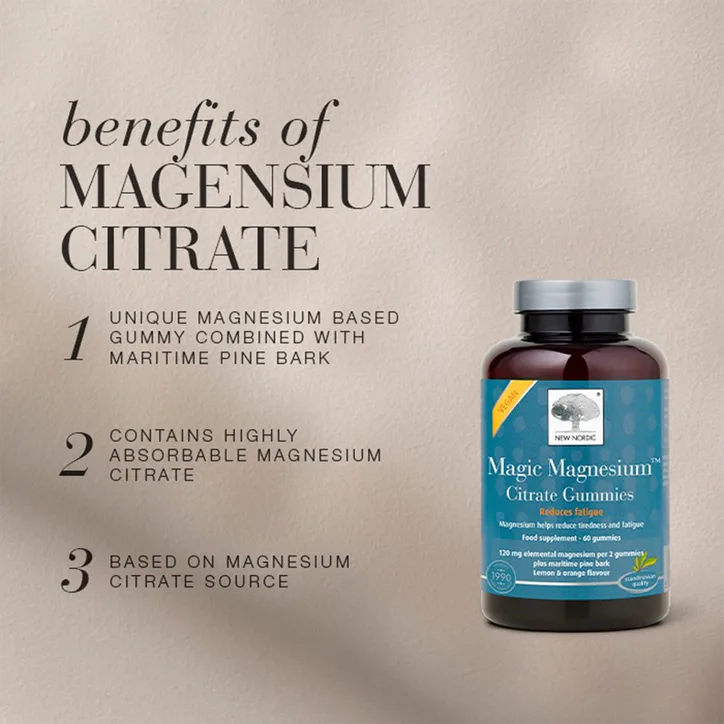 New Nordic Magic Magnesium Citrate 60 Gummies, additional product view 2