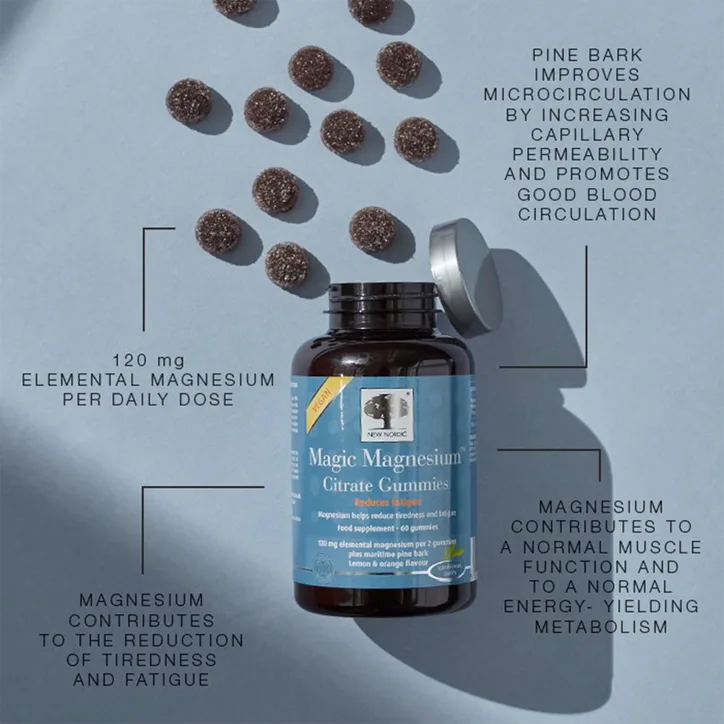 New Nordic Magic Magnesium Citrate 60 Gummies, additional product view 3