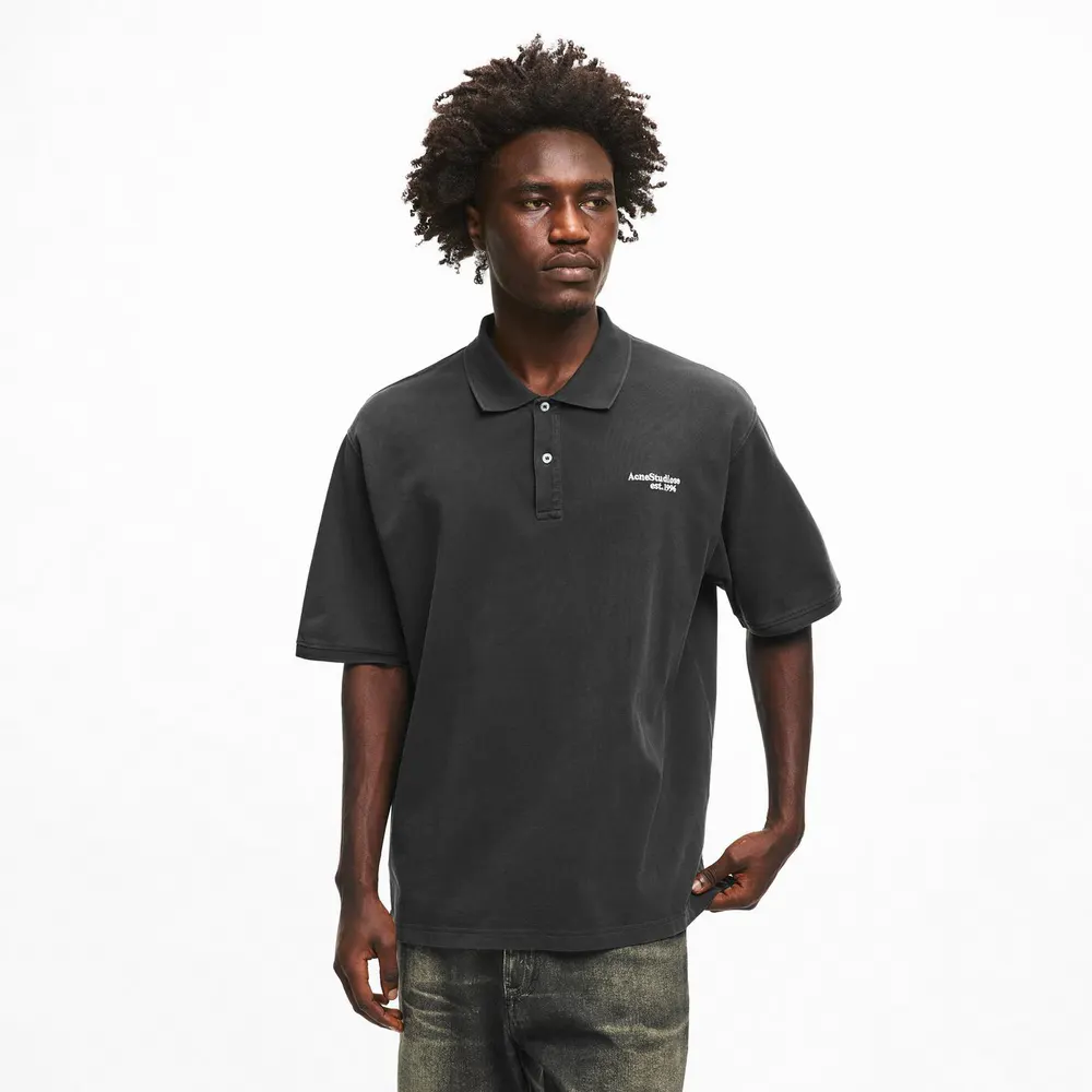 Acne Studios Men's Short Sleeve Polo Shirt detail 3