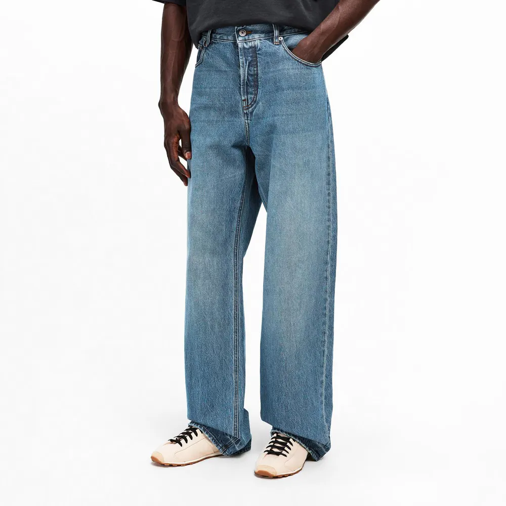 Jacquemus Men's Jacquard Script Straight Leg Jeans detail 3