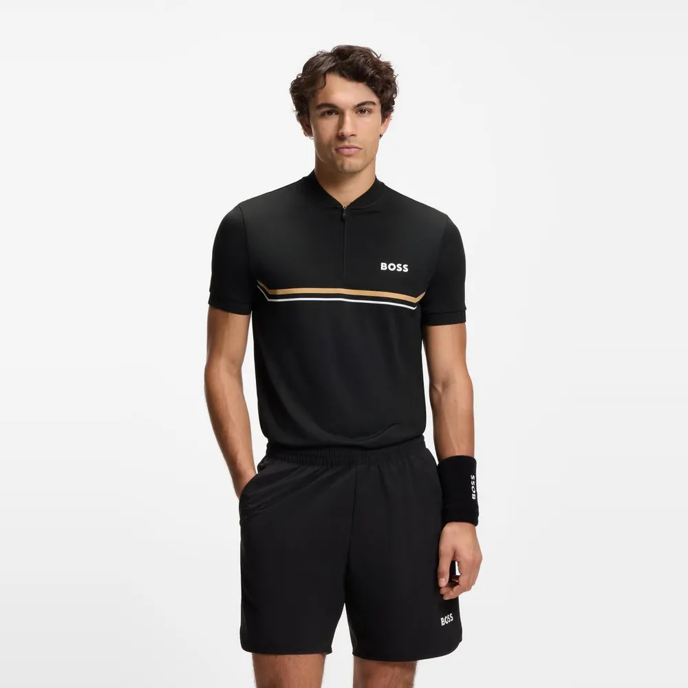 Boss Men's Spin Bodymapp Short-Sleeve Slim-Fit Polo Shirt detail 2