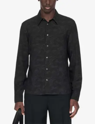 ALLSAINTS Seraphin Paisley Slim-Fit Woven Shirt detail 3